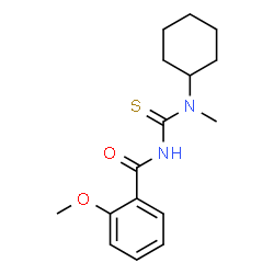 ChemSpider 2D Image | N-[Cyclohexyl(methyl)carbamothioyl]-2-methoxybenzamide | C16H22N2O2S