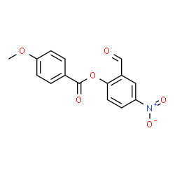 ChemSpider 2D Image | 2-Formyl-4-nitrophenyl 4-methoxybenzoate | C15H11NO6