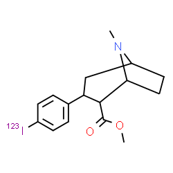 ChemSpider 2D Image | Methyl 3-[4-(~123~I)iodophenyl]-8-methyl-8-azabicyclo[3.2.1]octane-2-carboxylate | C16H20123INO2