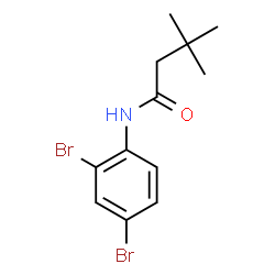 ChemSpider 2D Image | N-(2,4-Dibromophenyl)-3,3-dimethylbutanamide | C12H15Br2NO