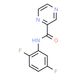 ChemSpider 2D Image | N-(2,5-Difluorophenyl)-2-pyrazinecarboxamide | C11H7F2N3O