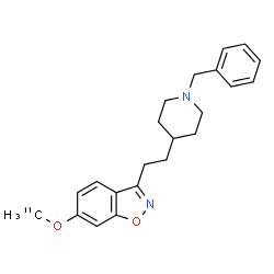 ChemSpider 2D Image | 3-[2-(1-Benzyl-4-piperidinyl)ethyl]-6-[(~11~C)methyloxy]-1,2-benzoxazole | C2111CH26N2O2