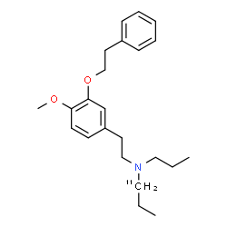 ChemSpider 2D Image | N-{2-[4-Methoxy-3-(2-phenylethoxy)phenyl]ethyl}-N-propyl-1-(1-~11~C)propanamine | C2211CH33NO2
