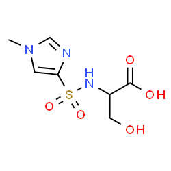 ChemSpider 2D Image | N-[(1-Methyl-1H-imidazol-4-yl)sulfonyl]serine | C7H11N3O5S