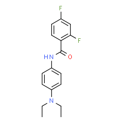 ChemSpider 2D Image | N-[4-(Diethylamino)phenyl]-2,4-difluorobenzamide | C17H18F2N2O