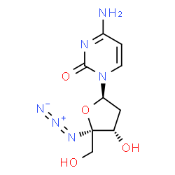ChemSpider 2D Image | 4'-Azido-2'-deoxycytidine | C9H12N6O4
