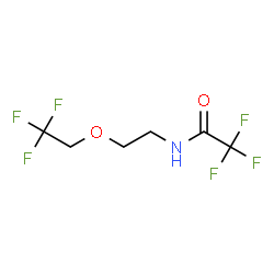 ChemSpider 2D Image | 2,2,2-Trifluoro-N-[2-(2,2,2-trifluoroethoxy)ethyl]acetamide | C6H7F6NO2