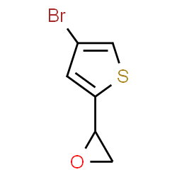 ChemSpider 2D Image | 2-(4-Bromo-2-thienyl)oxirane | C6H5BrOS