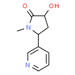 ChemSpider 2D Image | 3'-Hydroxycotinine, Cis- | C10H12N2O2