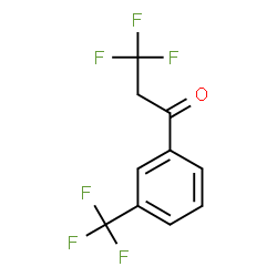 ChemSpider 2D Image | 3,3,3-Trifluoro-1-[3-(trifluoromethyl)phenyl]-1-propanone | C10H6F6O