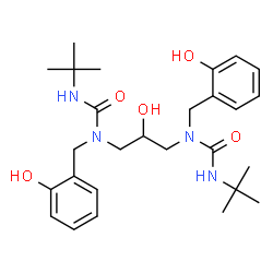 ChemSpider 2D Image | 1,1'-(2-hydroxypropane-1,3-diyl)bis[3-tert-butyl-1-(2-hydroxybenzyl)urea] | C27H40N4O5