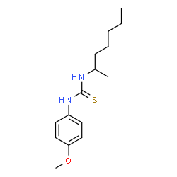 ChemSpider 2D Image | 1-(2-Heptanyl)-3-(4-methoxyphenyl)thiourea | C15H24N2OS