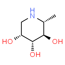 ChemSpider 2D Image | (2R,3R,4R,5R)-2-Methyl-3,4,5-piperidinetriol | C6H13NO3