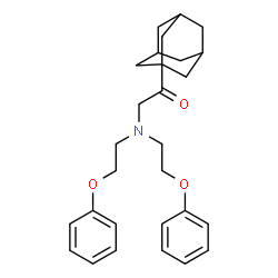 ChemSpider 2D Image | 1-(Adamantan-1-yl)-2-[bis(2-phenoxyethyl)amino]ethanone | C28H35NO3