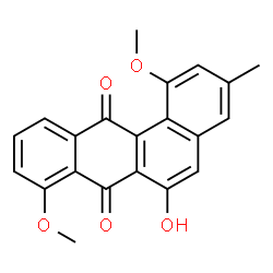ChemSpider 2D Image | 6-Hydroxy-1,8-dimethoxy-3-methyl-7,12-tetraphenedione | C21H16O5