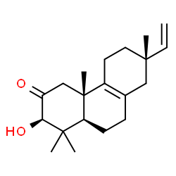 ChemSpider 2D Image | (3beta,13alpha)-3-Hydroxypimara-8,15-dien-2-one | C20H30O2