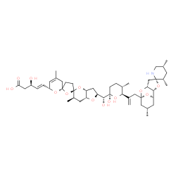 ChemSpider 2D Image | (3R,4E)-3-Hydroxy-5-[(2S,3aR,5R,5'R,6R,6''R,7aR)-2-{(R)-hydroxy[(2R,5S,6S)-2-hydroxy-5-methyl-6-{3-[(2S,2'R,3S,5R,6'R,8'S,10'S)-3,5,10'-trimethyl-8'H-spiro[piperidine-2,4'-[3,7,12]trioxatricyclo[6.3.1
.0~2,6~]dodecan]-8'-yl]-1-propen-2-yl}tetrahydro-2H-pyran-2-yl]methyl}-4'',6-dimethyl-2,3,3',3'',3a,4',6,6'',7,7a-decahydrodispiro[furo[3,2-b]pyran-5,2'-furan-5',2''-pyran]-6''-yl]-4-pentenoic acid | C47H71NO13