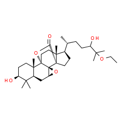 ChemSpider 2D Image | (3beta,7beta)-25-Ethoxy-3,24-dihydroxy-7,8:9,30-diepoxylanostan-30-one | C32H52O6