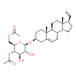 ChemSpider 2D Image | (3beta,14beta)-Pregna-5,20-dien-3-yl 4,6-di-O-acetyl-beta-D-glucopyranoside | C31H46O8