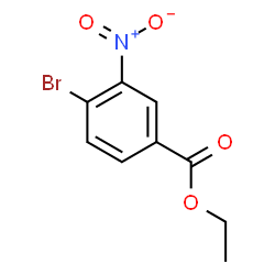 ChemSpider 2D Image | Ethyl 4-bromo-3-nitrobenzoate | C9H8BrNO4