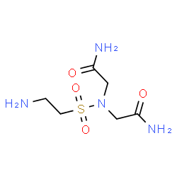 ChemSpider 2D Image | 2,2'-{[(2-Aminoethyl)sulfonyl]imino}diacetamide | C6H14N4O4S