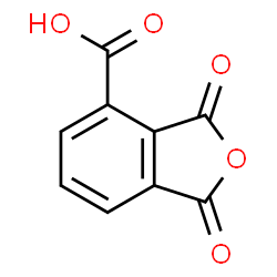 ChemSpider 2D Image | 1,3-Dioxo-1,3-dihydro-2-benzofuran-4-carboxylic acid | C9H4O5