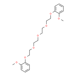 ChemSpider 2D Image | 1,1'-[Oxybis(2,1-ethanediyloxy-2,1-ethanediyloxy)]bis(2-methoxybenzene) | C22H30O7