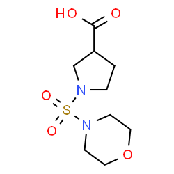 ChemSpider 2D Image | 1-(4-Morpholinylsulfonyl)-3-pyrrolidinecarboxylic acid | C9H16N2O5S