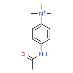 ChemSpider 2D Image | 4-Acetamido-N,N,N-trimethylanilinium | C11H17N2O