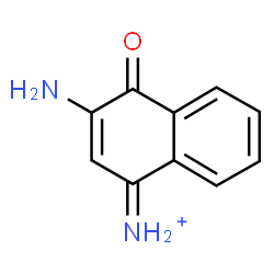 ChemSpider 2D Image | 3-Amino-4-oxo-1(4H)-naphthaleniminium | C10H9N2O