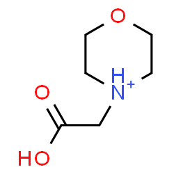 ChemSpider 2D Image | 4-(Carboxymethyl)morpholin-4-ium | C6H12NO3