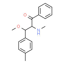 ChemSpider 2D Image | 3-Methoxy-2-methylamino-1-phenyl-3-p-tolyl-propan-1-one | C18H21NO2
