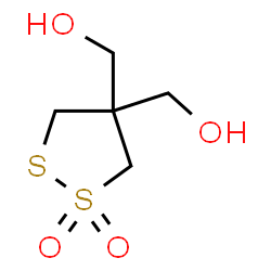 ChemSpider 2D Image | 1,1-Dioxo-4,4-dimethanol-1,2-dithiolane | C5H10O4S2