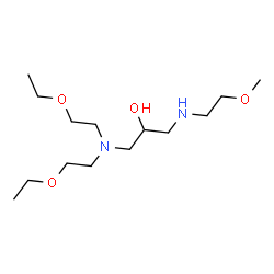 ChemSpider 2D Image | 9-(2-Ethoxyethyl)-2,12-dioxa-5,9-diazatetradecan-7-ol | C14H32N2O4