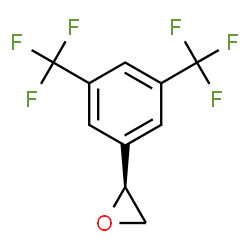 ChemSpider 2D Image | (2S)-2-[3,5-Bis(trifluoromethyl)phenyl]oxirane | C10H6F6O