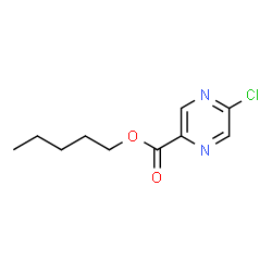ChemSpider 2D Image | Pentyl 5-chloro-2-pyrazinecarboxylate | C10H13ClN2O2
