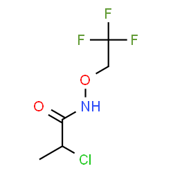 ChemSpider 2D Image | 2-Chloro-N-(2,2,2-trifluoroethoxy)propanamide | C5H7ClF3NO2