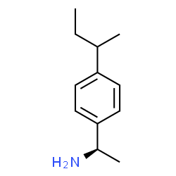 ChemSpider 2D Image | (1R)-1-(4-sec-Butylphenyl)ethanamine | C12H19N