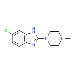 ChemSpider 2D Image | 6-Chloro-2-(4-methyl-1-piperazinyl)-1H-benzimidazole | C12H15ClN4
