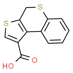 ChemSpider 2D Image | 4H-Thieno[2,3-c]thiochromene-1-carboxylic acid | C12H8O2S2
