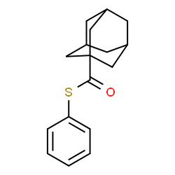 ChemSpider 2D Image | S-Phenyl 1-adamantanecarbothioate | C17H20OS