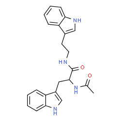 ChemSpider 2D Image | Nalpha-Acetyl-N-[2-(1H-indol-3-yl)ethyl]tryptophanamide | C23H24N4O2