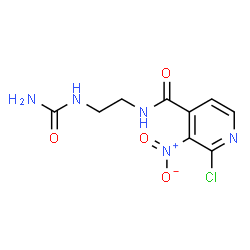 ChemSpider 2D Image | N-[2-(Carbamoylamino)ethyl]-2-chloro-3-nitroisonicotinamide | C9H10ClN5O4