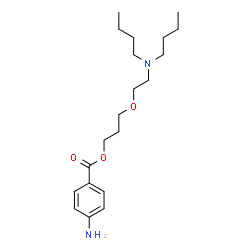 ChemSpider 2D Image | 3-[2-(Dibutylamino)ethoxy]propyl 4-aminobenzoate | C20H34N2O3