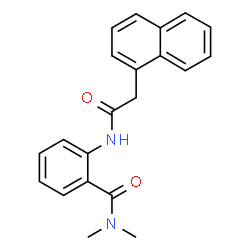 ChemSpider 2D Image | N,N-Dimethyl-2-[(1-naphthylacetyl)amino]benzamide | C21H20N2O2