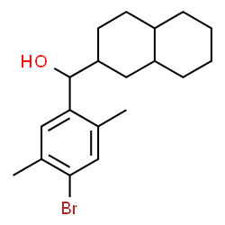 ChemSpider 2D Image | (4-Bromo-2,5-dimethylphenyl)(decahydro-2-naphthalenyl)methanol | C19H27BrO