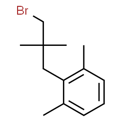 ChemSpider 2D Image | 2-(3-Bromo-2,2-dimethylpropyl)-1,3-dimethylbenzene | C13H19Br