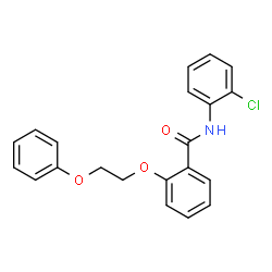 ChemSpider 2D Image | N-(2-Chlorophenyl)-2-(2-phenoxyethoxy)benzamide | C21H18ClNO3