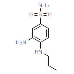 ChemSpider 2D Image | 3-Amino-4-(propylamino)benzenesulfonamide | C9H15N3O2S
