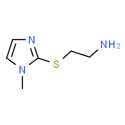 ChemSpider 2D Image | 2-((1-Methyl-1H-imidazol-2-yl)thio)ethanamine | C6H11N3S